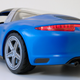 With three AAA batteries inside, the Targa 4S’ headlights, taillights, and dashboard all light up.